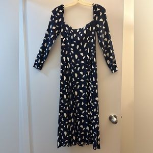 Reformation Sigmund Dress, Size 8, Splatter